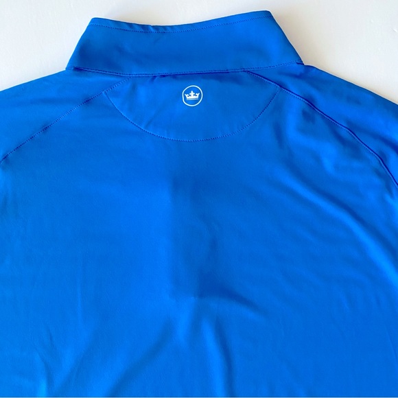 Peter Millar Engineered Stripe Perth Performance Pullover Blue River - Picture 4 of 6